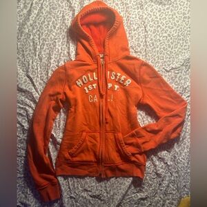 Vintage Y2K Hollister Orange/Pink Hoodie